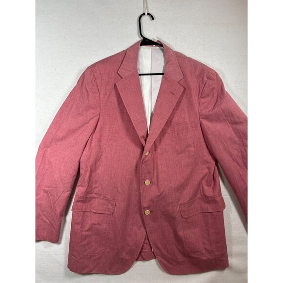 J.S.A Bank Mens Classic Fit Red Blazer Jacket - Picture 4 of 11